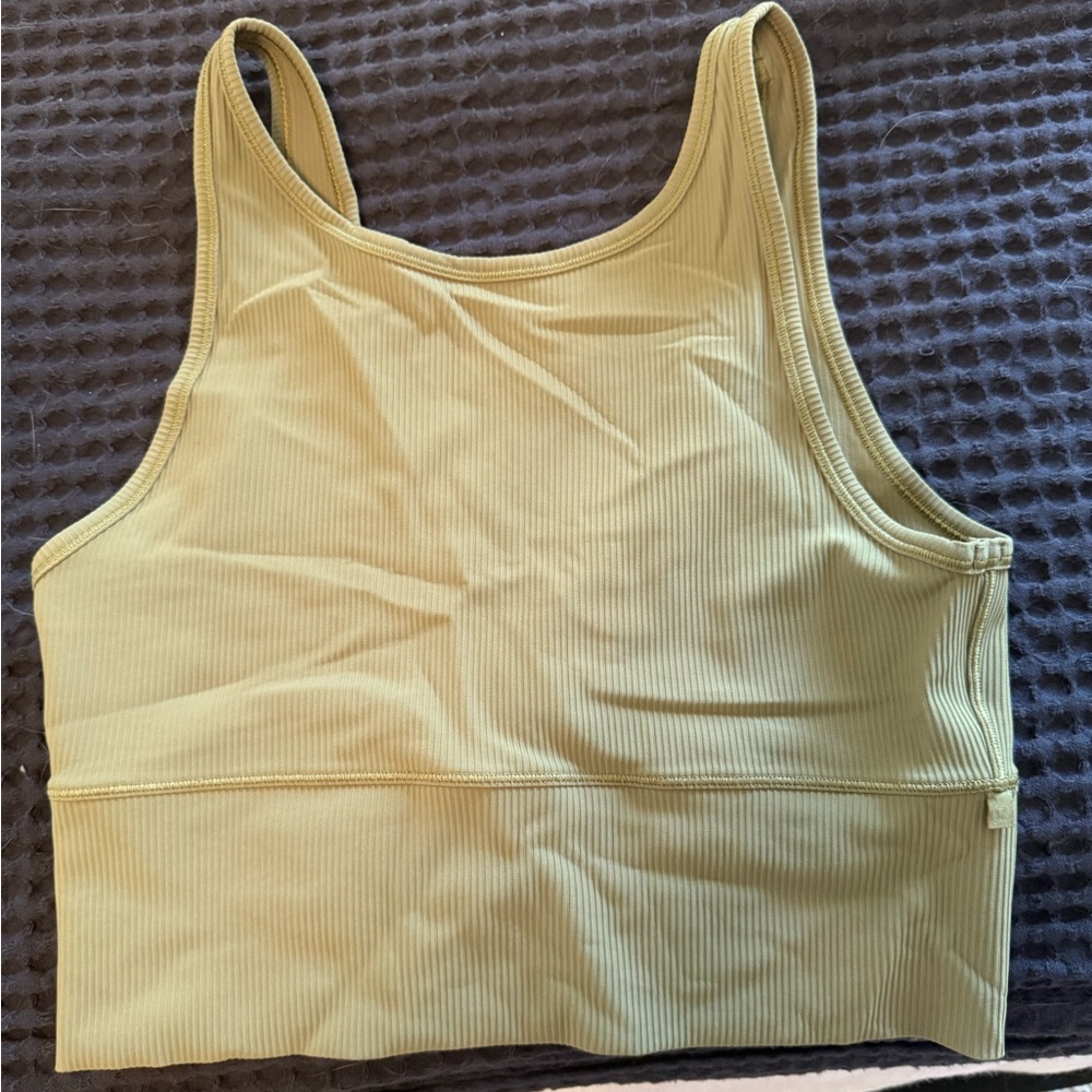 lululemon athletica Ribbed Tank Top in Light Olive